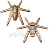 MJX X601H X601 Spare Parts-01-01 Upper and bottom shell cover-Golden,MJX X601H X601 RC Quadcopter Drone Spare Parts Replacement Accessories