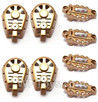 MJX X601H X601 Spare Parts-09-04 Big motor cover(4pcs) & Small motor cover(4pcs)-Golden,MJX X601H X601 RC Quadcopter Drone Spare Parts Replacement Accessories