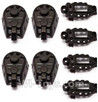 MJX X601H X601 Spare Parts-10-04 Big motor cover(4pcs) & Small motor cover(4pcs)-Black,MJX X601H X601 RC Quadcopter Drone Spare Parts Replacement Accessories