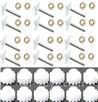 MJX X601H X601 Spare Parts-11-04 Main gear with hollow pipe(12pcs) & Copper ring(24pcs) & Small motor gear(12pcs),MJX X601H X601 RC Quadcopter Drone Spare Parts Replacement Accessories