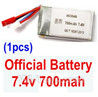 MJX X601H X601 Spare Parts-26-01 7.4v 700mah Battery(1pcs),MJX X601H X601 RC Quadcopter Drone Spare Parts Replacement Accessories