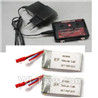 MJX X601H X601 Spare Parts-29 Upgrade charger and Balance charger-Can charge two battery at the same time & 2pcs 700mah Battery,MJX X601H X601 RC Quadcopter Drone Spare Parts Replacement Accessories