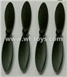 MJX X701 RC Quadcopter parts-04 Main rotor blades,Propellers(4pcs)-Black