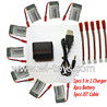 MJX X800 RC Quadcopter Parts-33 Upgrade 1-to-5 balance charger and USB charger & 5pcs coversion wire & 8pcs 750mah battery