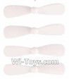 MJX X909T X909 Spare Parts-07-01 Propellers,Main rotor blades(4pcs)-White,MJX X909T X909-T RC Quadcopter Drone Spare Parts Replacement Accessories