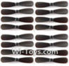 MJX X909T X909 Spare Parts-07-04 Propellers,Main rotor blades(16pcs)-Black,MJX X909T X909-T RC Quadcopter Drone Spare Parts Replacement Accessories