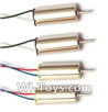 MJX X909T X909 Spare Parts-08-01 clockwise rotating Motor with Red and Blue wire(2pcs) & counterclockwise Reversing-rotating Motor with Black and white wire(2pcs),MJX X909T X909-T RC Quadcopter Drone Spare Parts Replacement Accessories