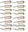 MJX X909T X909 Spare Parts-08-02 clockwise rotating Motor with Red and Blue wire(8pcs) & counterclockwise Reversing-rotating Motor with Black and white wire(8pcs),MJX X909T X909-T RC Quadcopter Drone Spare Parts Replacement Accessories