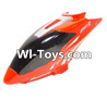 MingJi 812 Spare Parts-01 Head cover,Canopy-Red,MingJi 812 RC Helicopter Spare Parts MJ812 Parts Replacement Accessories