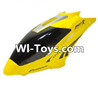 MingJi 812 Spare Parts-02 Head cover,Canopy-Yellow,MingJi 812 RC Helicopter Spare Parts MJ812 Parts Replacement Accessories