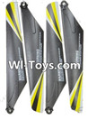 MingJi 812 Spare Parts-04 Propellers,Main rotor blades(4pcs)-Yellow,MingJi 812 RC Helicopter Spare Parts MJ812 Parts Replacement Accessories