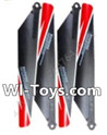 MingJi 812 Spare Parts-05 Propellers,Main rotor blades(4pcs)-Red,MingJi 812 RC Helicopter Spare Parts MJ812 Parts Replacement Accessories