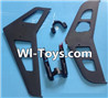 MingJi 812 Spare Parts-25 Horizontal and verticall wing with fixtures,MingJi 812 RC Helicopter Spare Parts MJ812 Parts Replacement Accessories