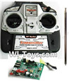 MingJi 812 Spare Parts-49 Transmitter ,Remote control with antena & Circuit board,MingJi 812 RC Helicopter Spare Parts MJ812 Parts Replacement Accessories