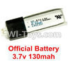 Wltoys F929 Official 3.7v 130mah Lipo Battery(1pcs).