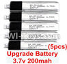 Wltoys F929 Upgrade lipo Battery Parts. 3.7v 200mah Lipo Battery(5pcs).