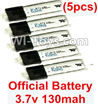 Wltoys F939 parts-28 Official 3.7v 130mah Lipo Battery(5pcs) For WLtoys F939 RC AirPlane parts RC Fixed Wing Plane parts