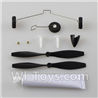 Wltoys F949 Landing gear set & Propellers(2pcs) & Copper gear(2pcs) & Foam Glue & Fairing