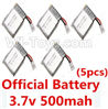 Wltoys F949 Lipo Battery Parts, 3.7V 500mAh 20C Battery(5pcs)