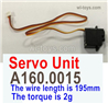 Wltoys XK A170 Servo unit.A160.0015.The torque is 2g.The wire length is 195mm.