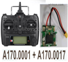 Wltoys XK A170 Receiver board and Transmitter Together.X8-A170.0001+ A170.0017.