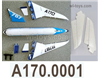 Wltoys XK A170 All Foam assembly.A170.0001.It includes the Fuselage Body foam,Left and Right Main wing foam unit,engine foam group,Tail wing group and Horizontal Tail wing.