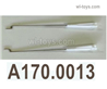 Wltoys XK A170 Aileron wire set. A170.0013.The length of the steel wire is φ0.8*33mm. The other end is equipped with a flexible joint
