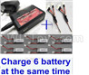 Wltoys XK A180 Upgrade charger and balance charger & 2pcs 1-To-3 convert wire & 6pcs battery-Total can charge 6x battery and the same time