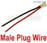 Wltoys XK A190 Male Plug Wire for the Battery(1pcs)