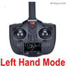 Wltoys XK A210 Transmitter,Remote Control-Left Hand Mode-X4.019.