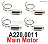 Wltoys XK A220 Main motor unit with the Motor gear.A220.0011.Total 4 Set.