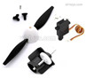 Wltoys XK A250 Crash set 3.It includes the A250.005,0015 and A260.0011.(Propellers assembly,Servo,Deceleration group)