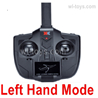 Wltoys XK A260 Parts X4-A290 Transmitter,Remote Control-Left Hand Mode.