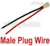 Wltoys XK A260 Parts Male Plug Wire for the Battery.Total 1pcs.