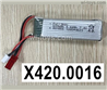 Wltoys XK A280 Parts Lipo battery for the XK A280 RC Plane.X420.0016.Total 1pcs.