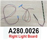 Wltoys XK A280 Parts Right light bar group.A280.0026.