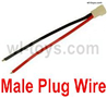 Wltoys XK A290 Male Plug Wire for the Battery.Total 1pcs.