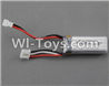 XK A430 Parts-Battery Parts,Official 7.4v 300mah Battery(1pcs),Wltoys XK A430 Edge RC AirPlane Spare Parts Accessories,XK A430 RC RC Fixed Wing Plane Replacement Parts