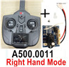 Wltoys XK A500 Parts Right Hand Mode Transmitter and Receiver board together.A500.0010 + A500.0011.