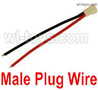 Wltoys XK A500 Parts Male Plug Wire for the Battery.Total 1pcs.