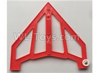 XK X420 Left Verticall Tail Wing Set Parts-Red-X420.0004