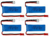 XK X420 Battery parts-7.4V 500mAh 20C 701850(4pcs)-X420.0016