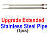 Feilun FT011 Upgrade Parts-Upgrade Extended Stainless Steel Pipe(2pcs)