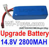 Feilun FT011 Parts-Upgrade 14.8V 2800mah 30C Battery-(SIZE-103X35X31MM,Weight-226g)
