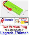 UDI Arrow UDI005 Upgrade Battery ,Upgrade 11.1V 2700MAH Lipo RC Battery.