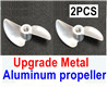 UDI Arrow UDI005 Upgrade Metal Propeller for RC Boat. Aluminum metal material. Total 2pcs