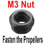 UDI Rapid UDI009 M3 Nut for the Propellers Parts,Rotor blades. Total 1pcs.