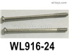 Wltoys WL916 Water rudder connector screw set.WL916-24. It contains 2pcs Phillips round head self-tapping screws. The size is ST2.6*42PB D4, the lower half tooth, the tooth length is 10MM.