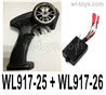 Wltoys WL917 Transmitter and Receiver board Togeter.WL917-25 + WL917-26.