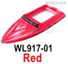 Wltoys WL917 Upper Boat Shell cover.WL917-01.Red color.